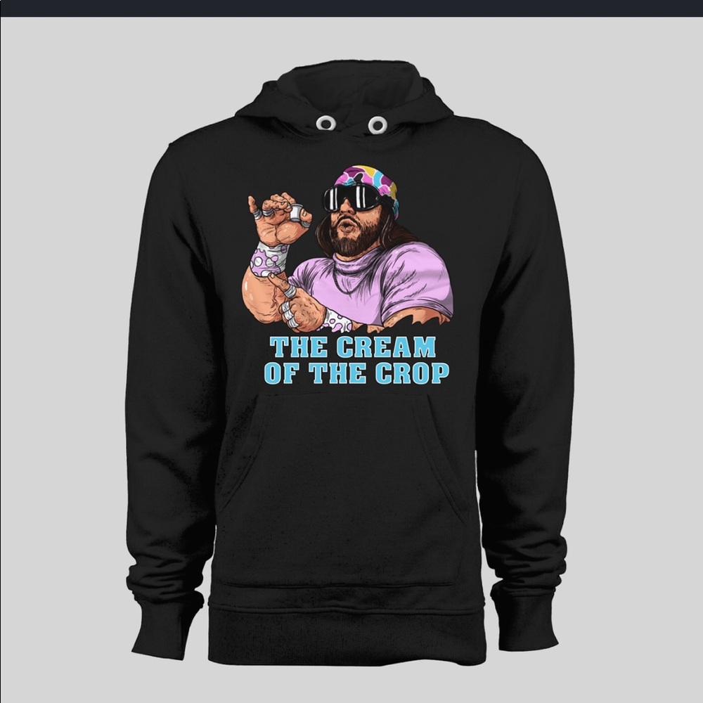 MACHO MAN CREAM OF THE CROP CUSTOM QUALITY HOODIE - Picture 2 of 2